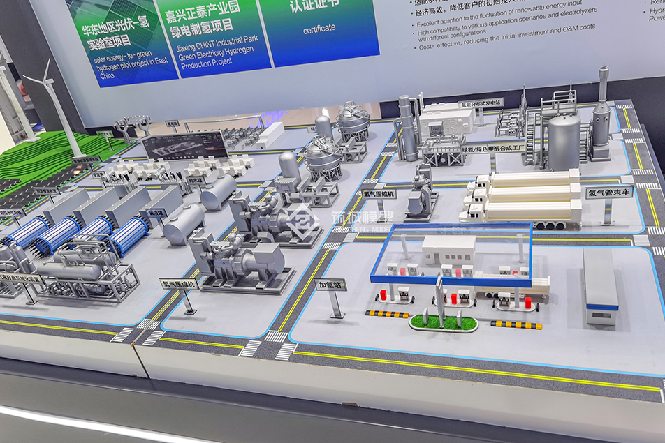 綠電制氨沙盤模型